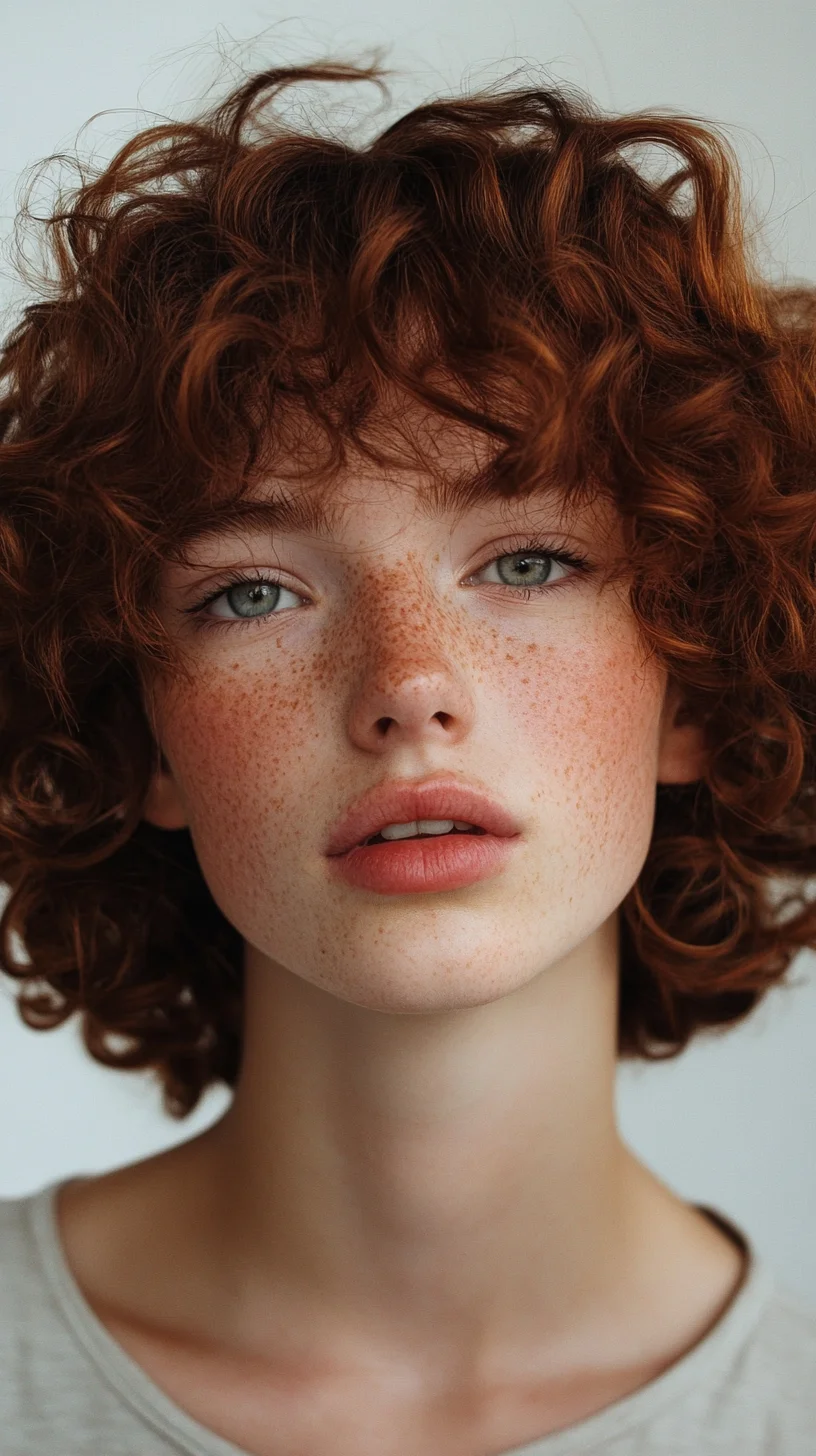 Embrace Effortless Charm with Lush, Curly Red Locks