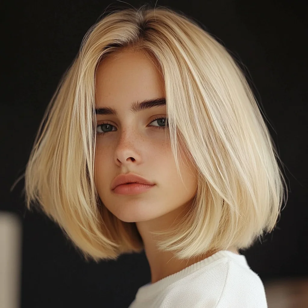 Embrace Effortless Elegance with a Chic Blunt Bob Hairstyle