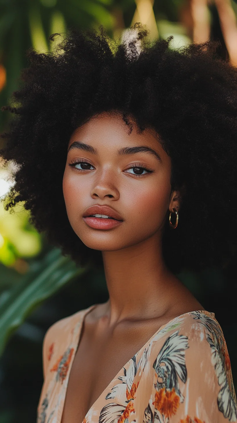 Embrace Effortless Volume with this Chic Afro Hairstyle