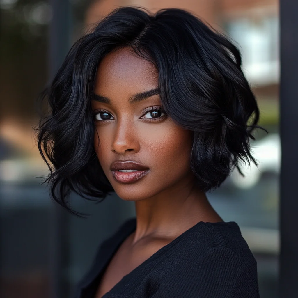 Embrace Elegance: The Effortlessly Chic Wavy Bob Hairstyle