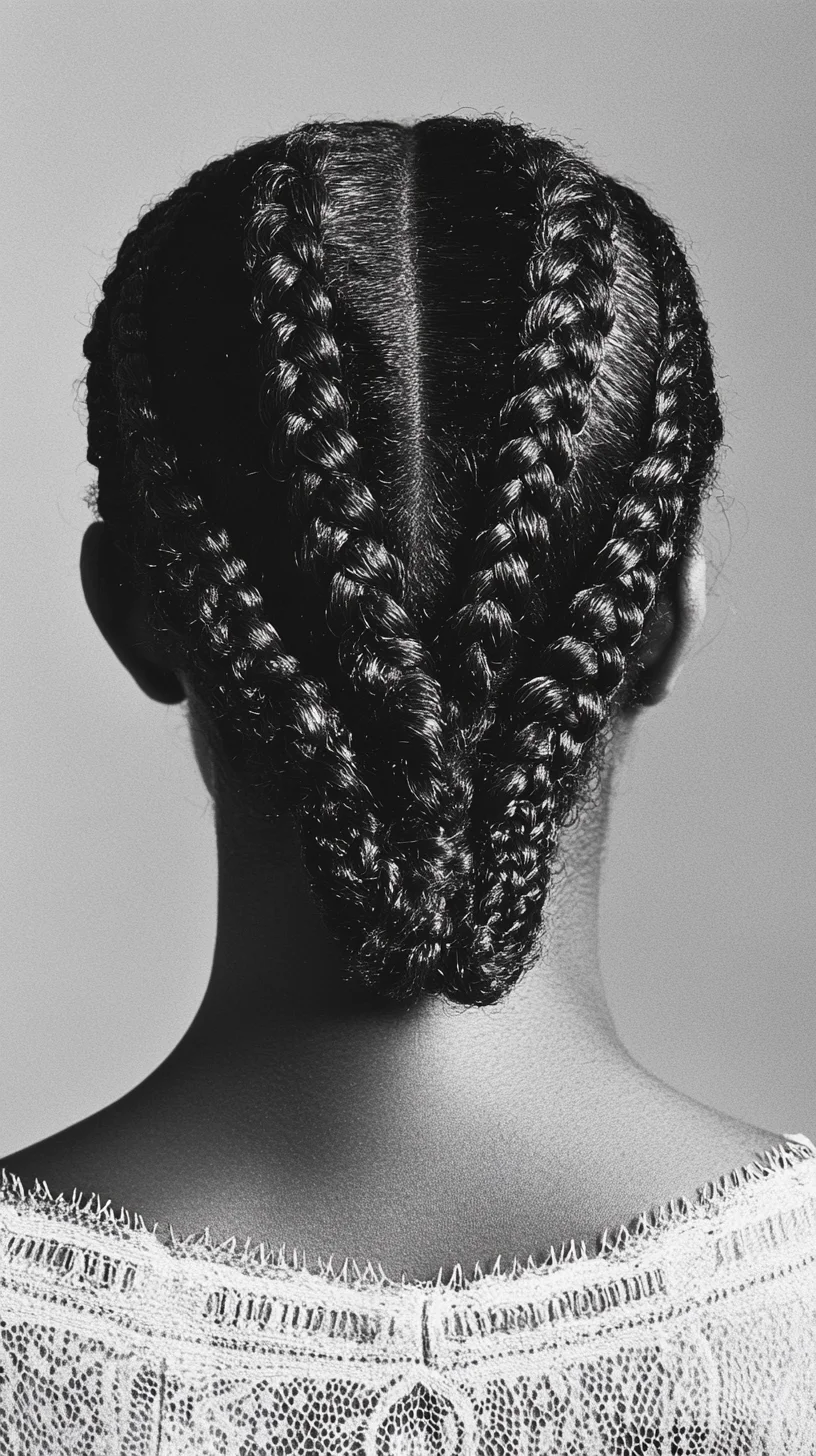 Embrace Elegance with Intricate Double Braids for a Stunning Look