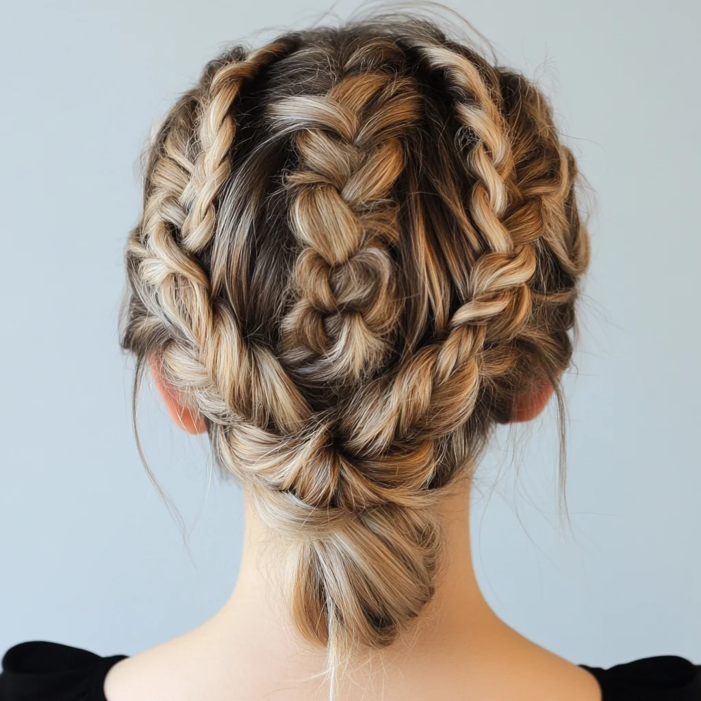 Embrace Elegance with Intricate Double Braids for Effortless Style