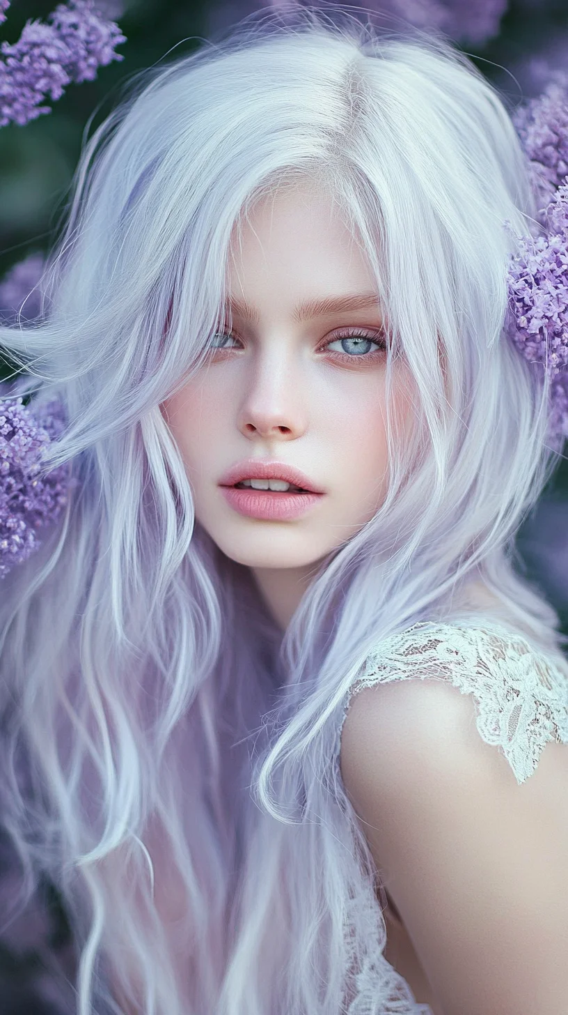 Embrace Ethereal Elegance with Silvery Pastel Waves