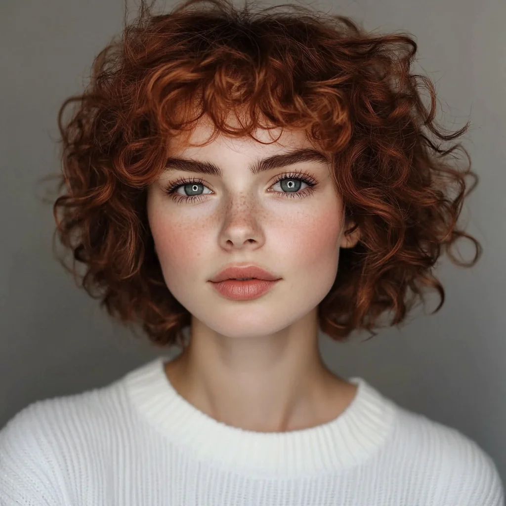 Embrace the Bounce: Effortlessly Chic Curly Bob for Effortless Glam