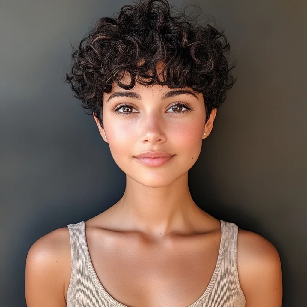 Embrace the Elegance of Effortless Curls with a Chic Short Hairstyle