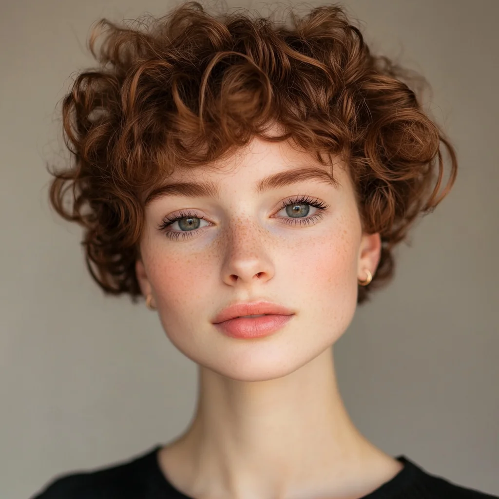 Embrace the Enchantment of Bouncy Curly Short Hair