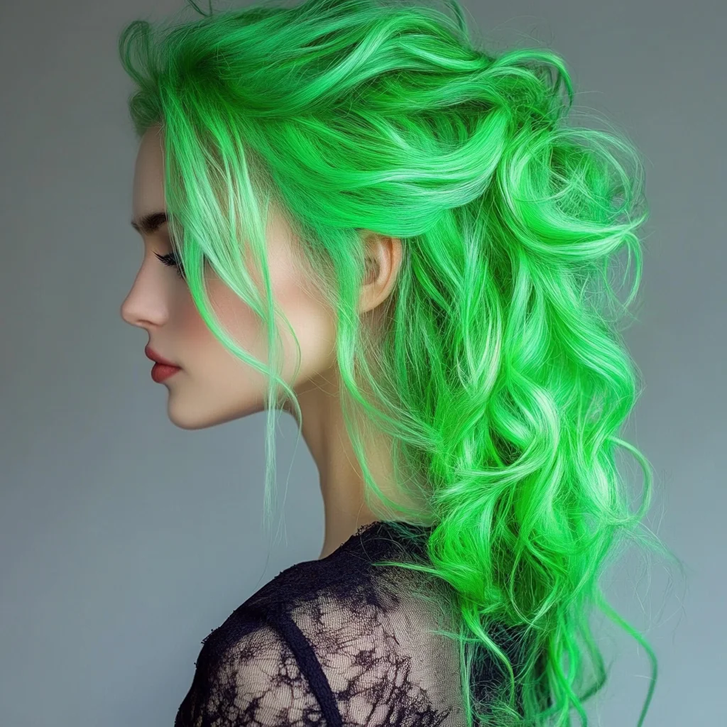 Embrace Vibrant Elegance: Styling the Dreamy Green Waves