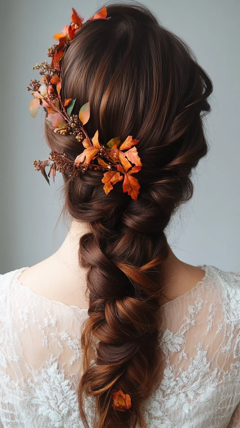 Enchanting Autumn-Inspired Braid: A Perfect Blend of Elegance and Nature