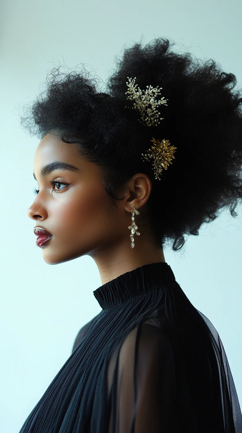 Natural Glam: Embrace Effortless Volume with Statement Hair Accessories