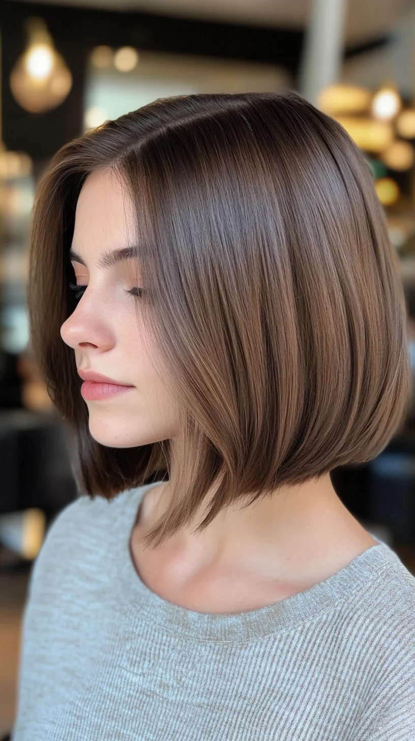 Sleek and Chic: The Modern Blunt Bob for Effortless Elegance