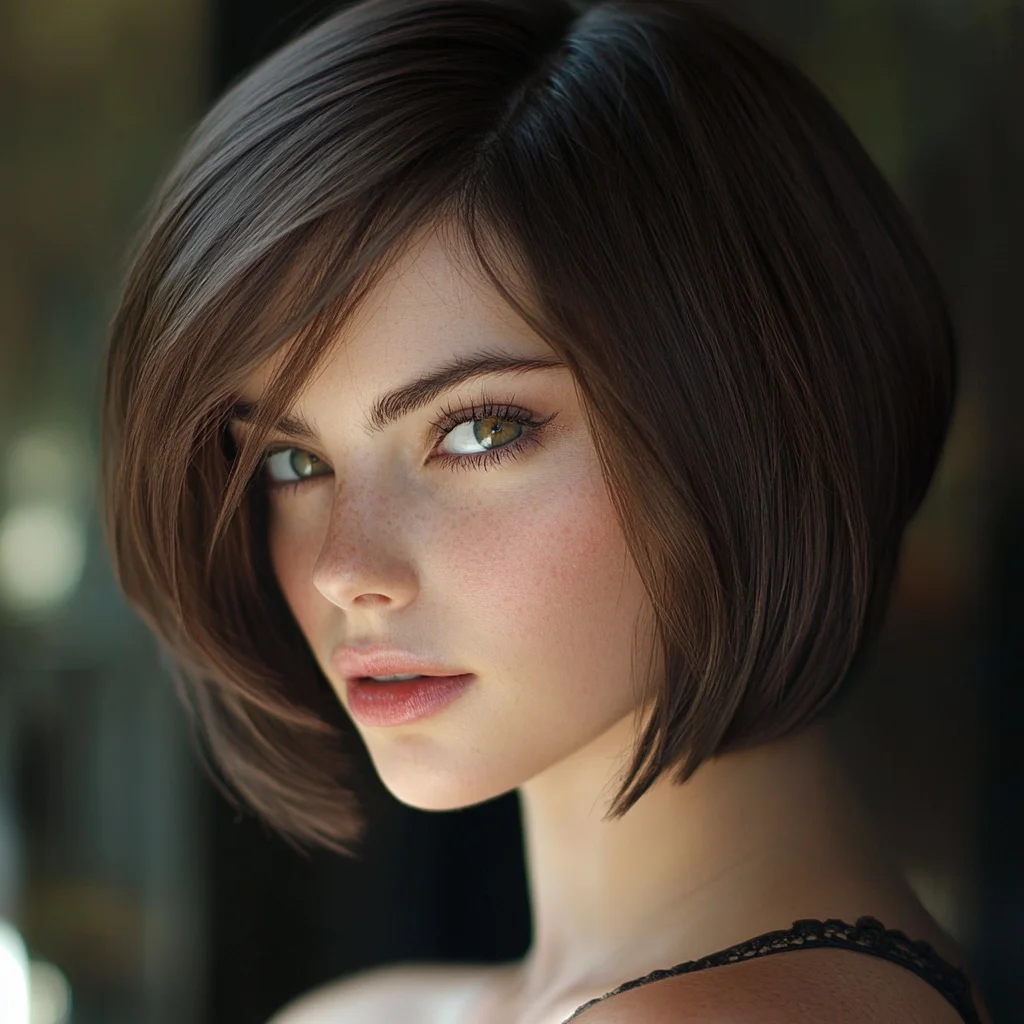 Sleek and Chic: The Modern Straight Bob for Effortless Elegance