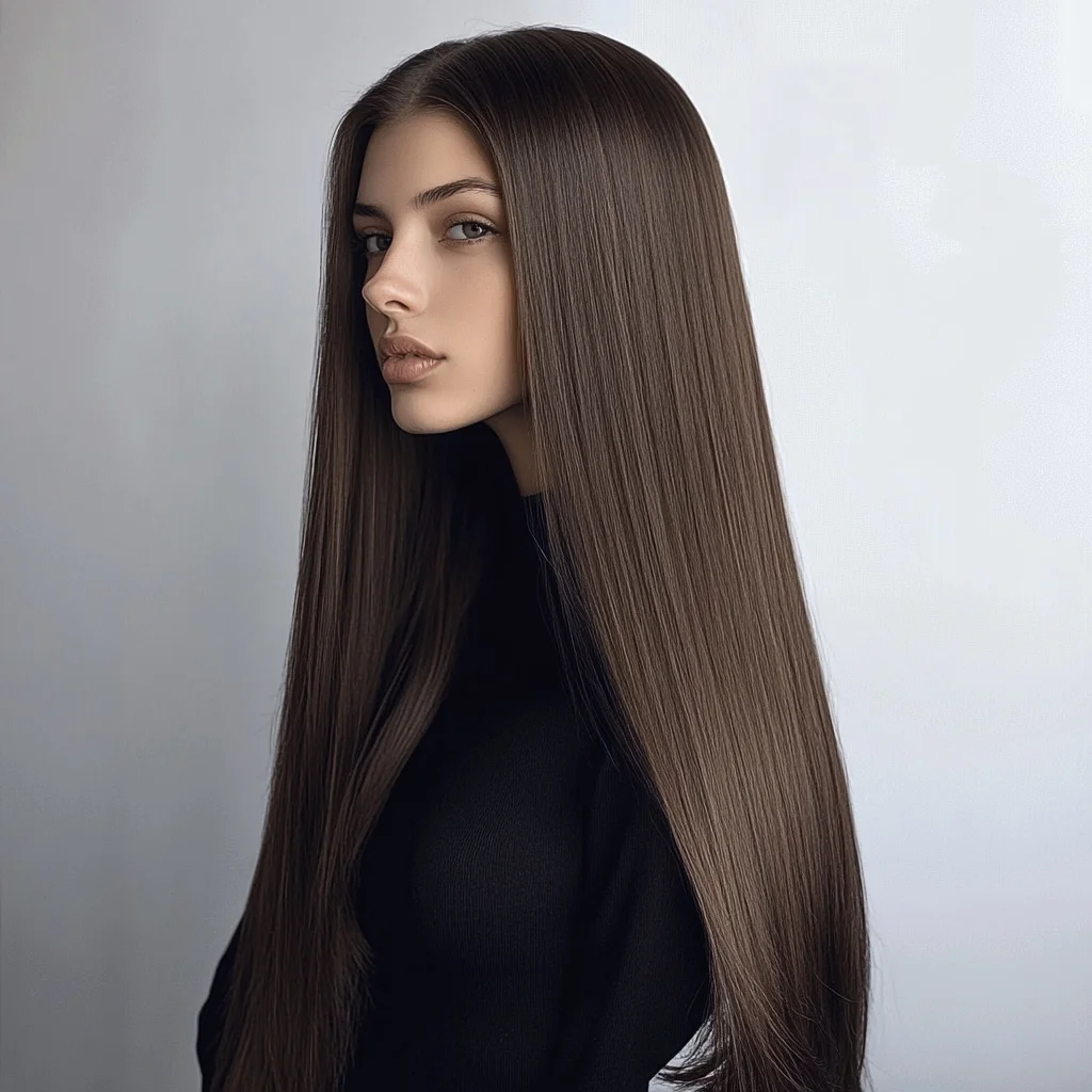 Sleek and Silky: The Ultimate Long Straight Hair for Effortless Elegance