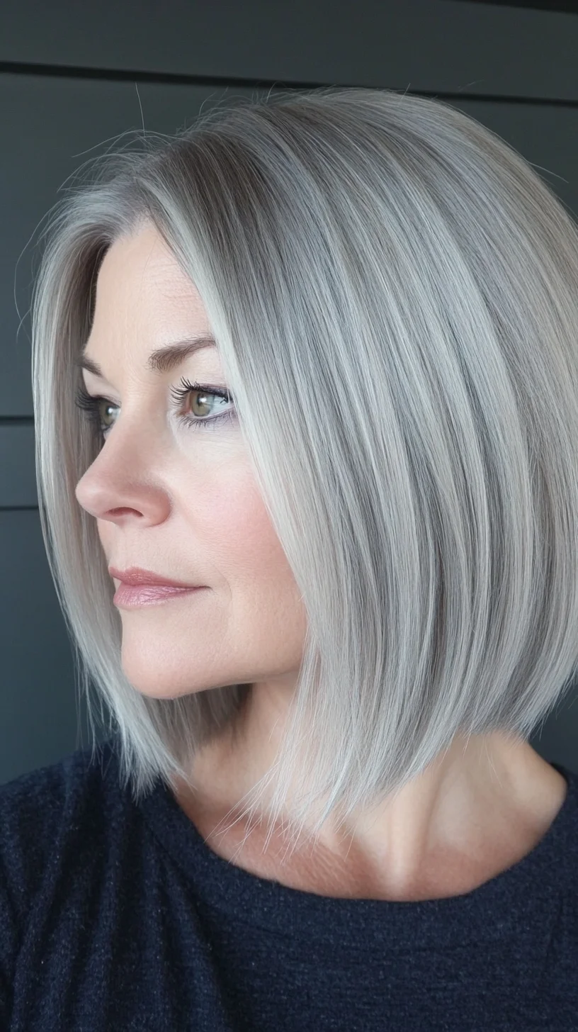 Sleek and Sophisticated: The Timeless Silver Bob for Modern Elegance