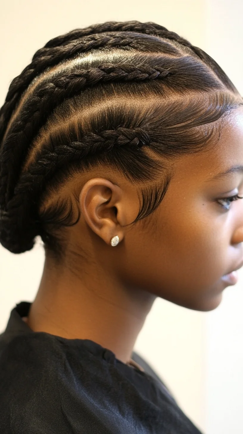 Sleek and Structured: The Ultimate Braided Updo for a Polished Look