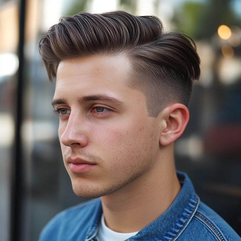 Sleek Side-Parted Undercut: A Timeless Blend of Style and Sophistication