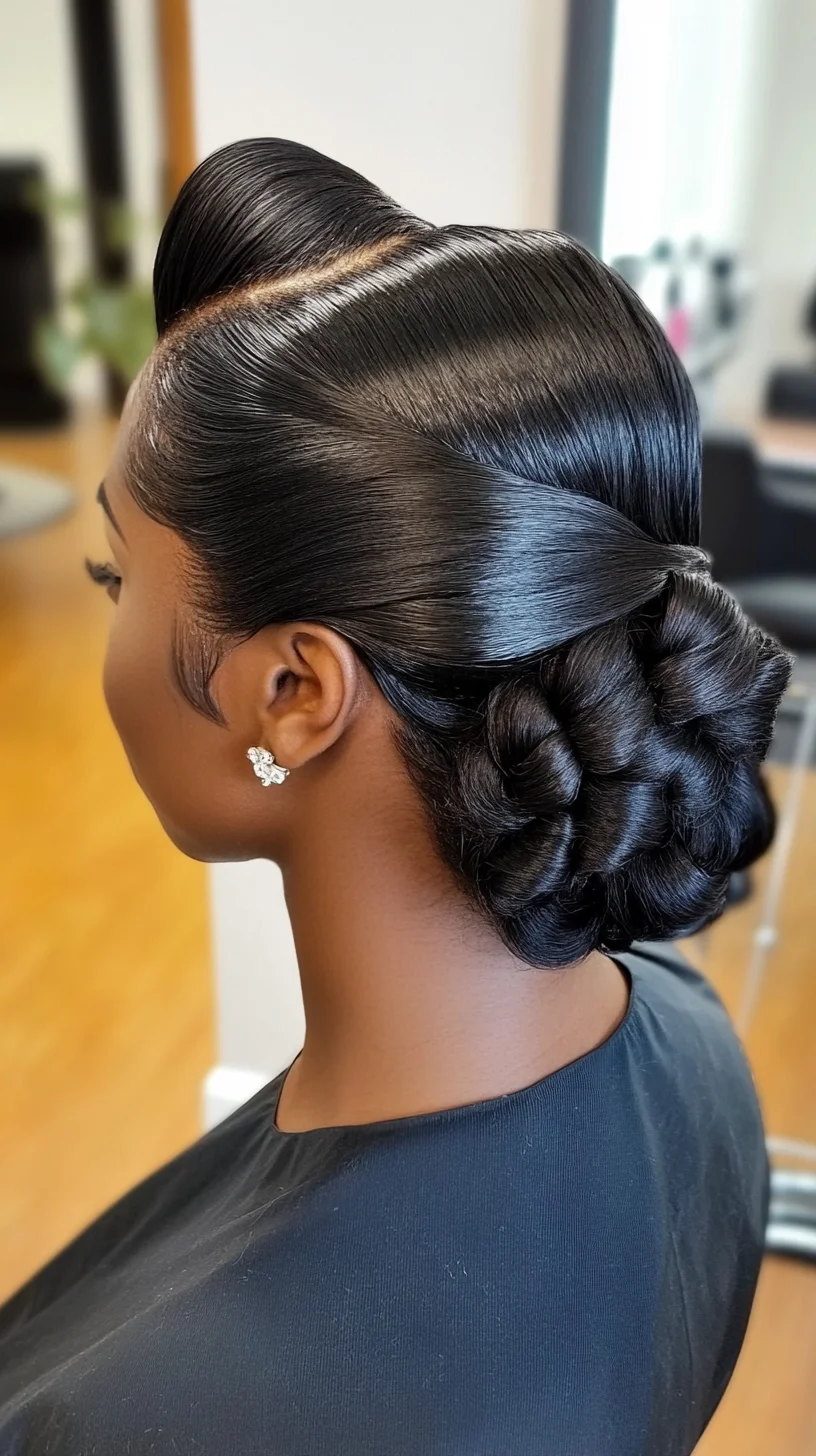 Sleek Vintage Glam: The Perfect Updo for Sophisticated Elegance