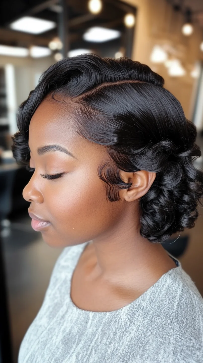 Timeless Elegance: The Chic Curled Bob for Effortless Glamour