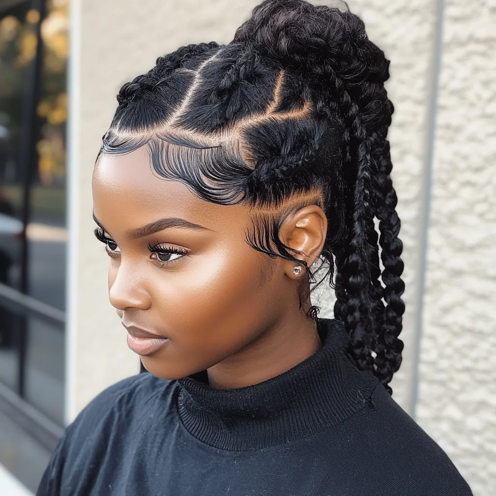 Trendy Braided Ponytails: Effortless Elegance with a Modern Twist