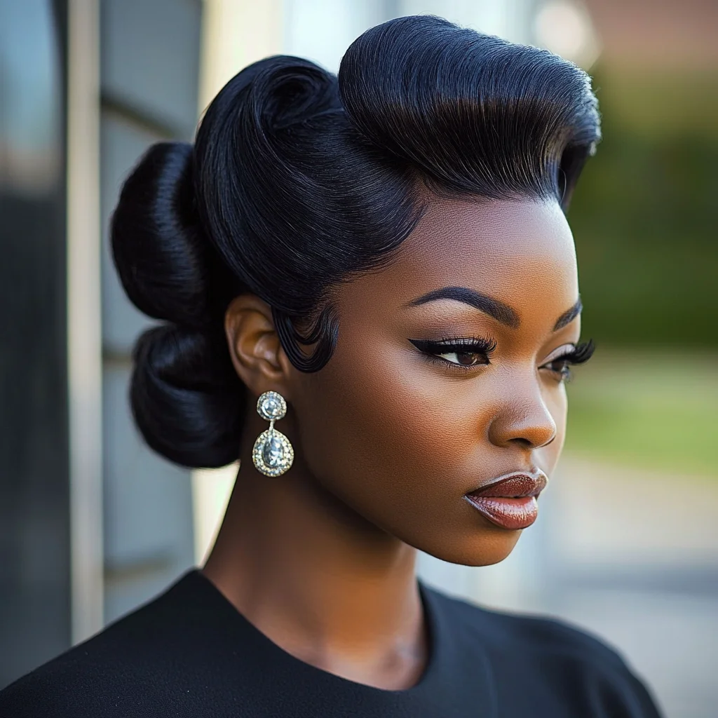 Vintage Glamour: The Perfect Chignon for Effortless Elegance